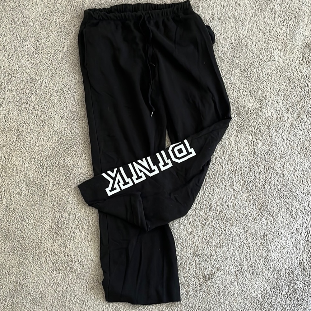 COPY - PINK Victoria Secret Black Boyfriend Sweatpants Sz M